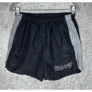 Nike Dri Fit Shorts Mens Size Medium Black Gray Pockets Elastic Waist Drawstring
